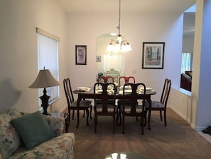 Dining - Luxurious Retreat with Stunning Water View, Outdoor Spa, 2-Masters and Games! (Kissimmee)