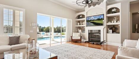 Télévision, cheminée, jeux vidéo, Netflix