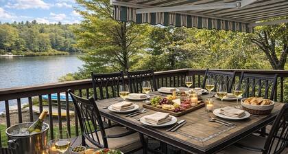 Luxury 5BR Renovated Lakefront Retreat with Hot Tub and Views