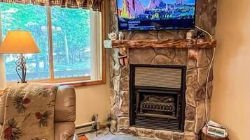 Fireplace, table tennis