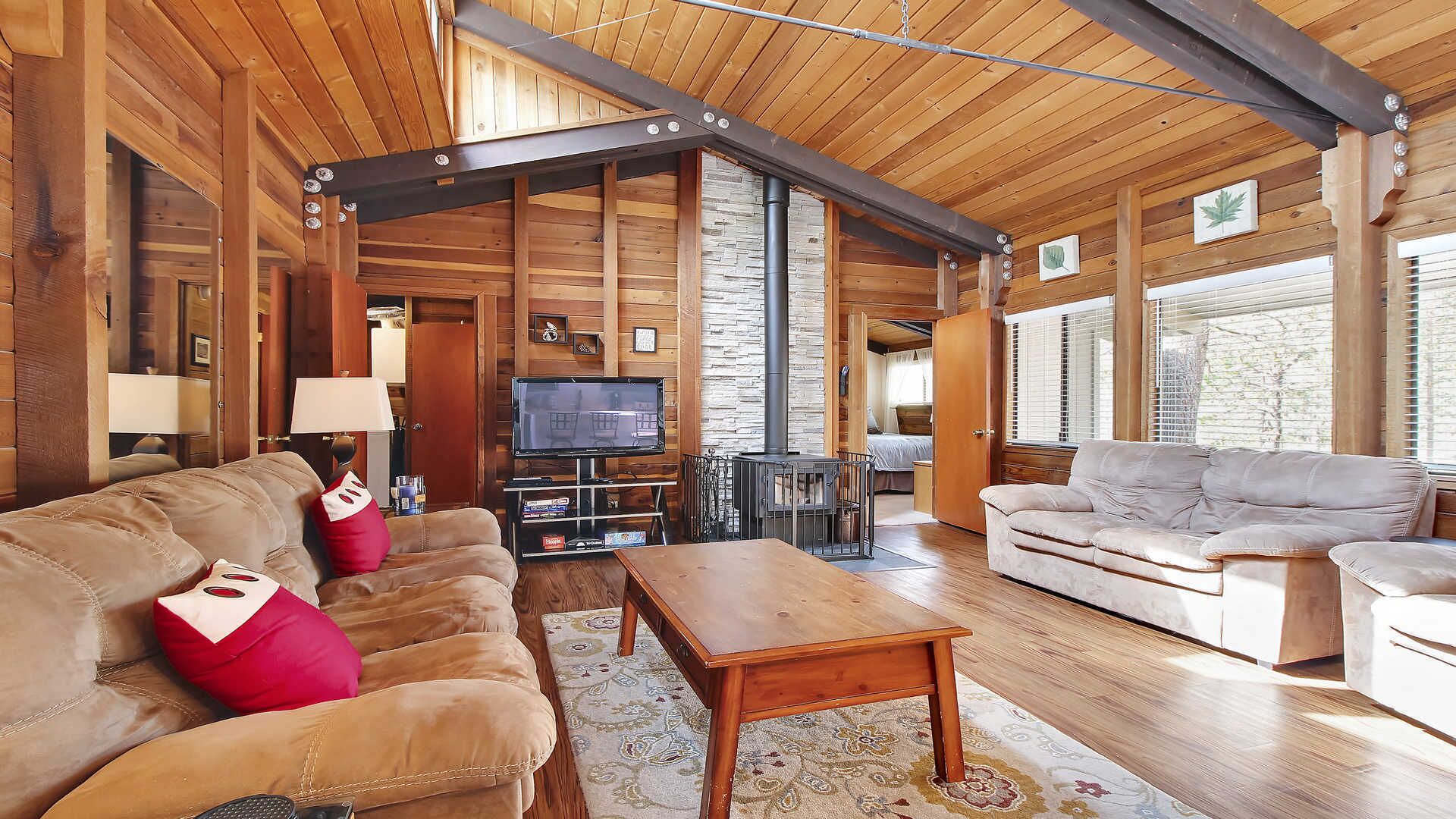 TV, fireplace, DVD player