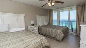 3 bedrooms, internet, bed sheets - E1706 Gulf Front View, 3 Pools, Gated Condo (Panama City)