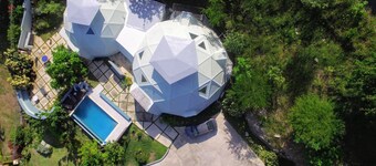 Villa Cupola Is An Exquisitely Designed 5 B/R Geodesic Dome With A Private Pool.