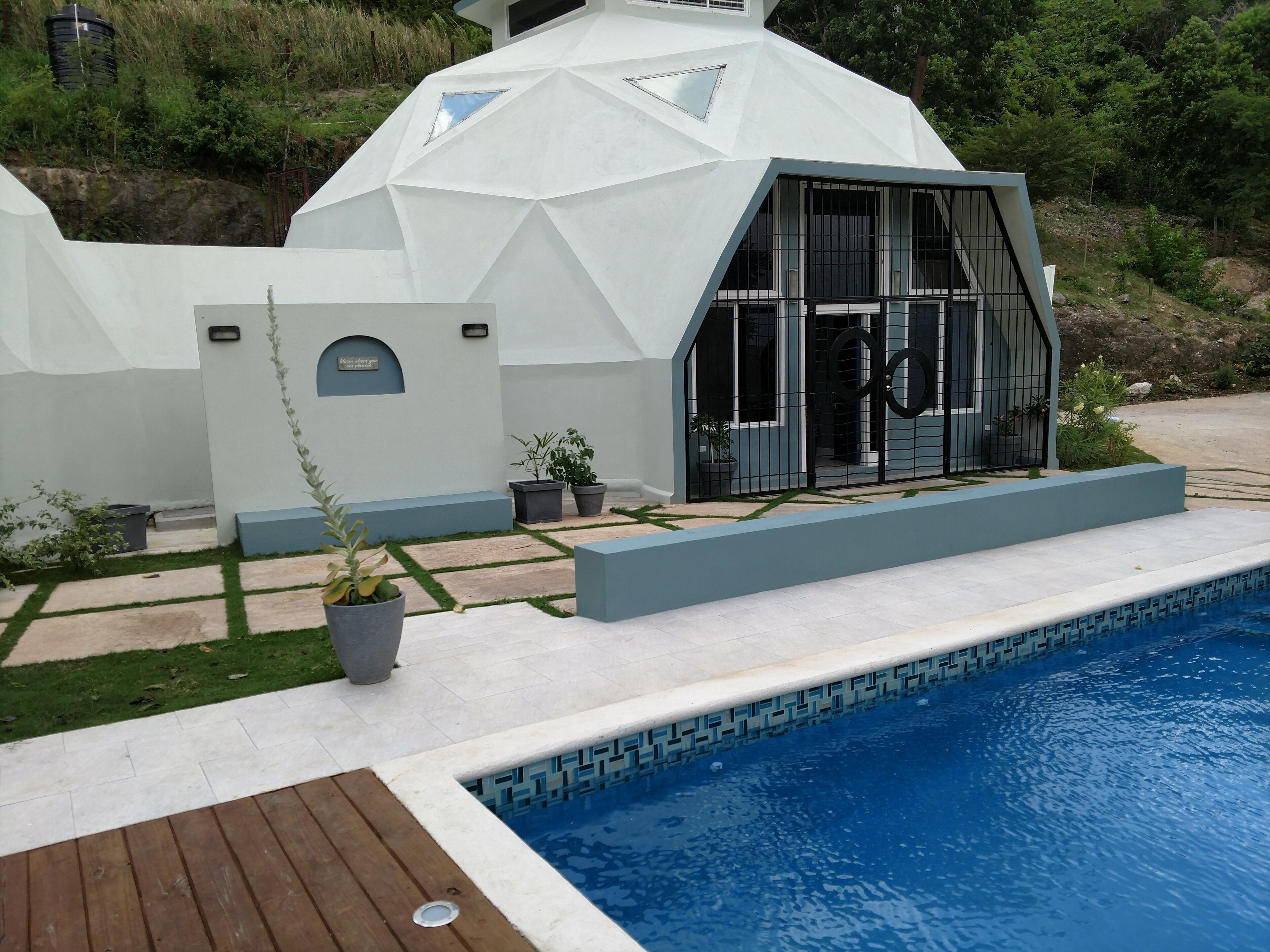 View of Villa from pool deck.