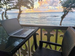 Property grounds - #324 - Direct Oceanfront Kauai Rental By Owner Ocean View FREE WiFi Parking A/C (Kapaa)