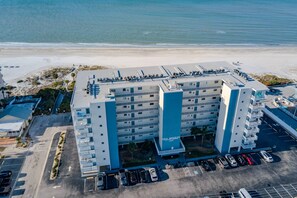 Exterior - Beachfront Escape with Beach, Pool, Hot Tub & $400.00 Free Fun Activities Daily. Great Corner Unit. (Madeira Beach)