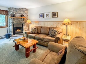 Fireplace, foosball, table tennis