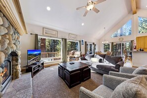 LCD TV, fireplace, DVD player - Built for Fun! Spacious Mountain Home with Massive Game Room, Pool Table!- 1800HM~ (South Lake Tahoe)