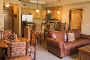 TV, fireplace, DVD player, stereo - Enormous Condo with Stunning Mountain Views by RedAwning - Save 20% on 7+ Nights! (Park City)