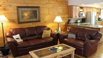 Fireplace, foosball, table tennis