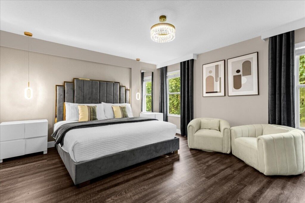 6 dormitorios, tabla de planchar con plancha, wifi y ropa de cama