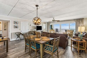 TV - 6th Floor, Oceanfront condo,,easy beach access via boardwalk & exclusive fishing pier! (Fernandina Beach)