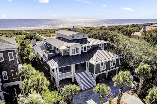 Oceanfront, with private beach access.