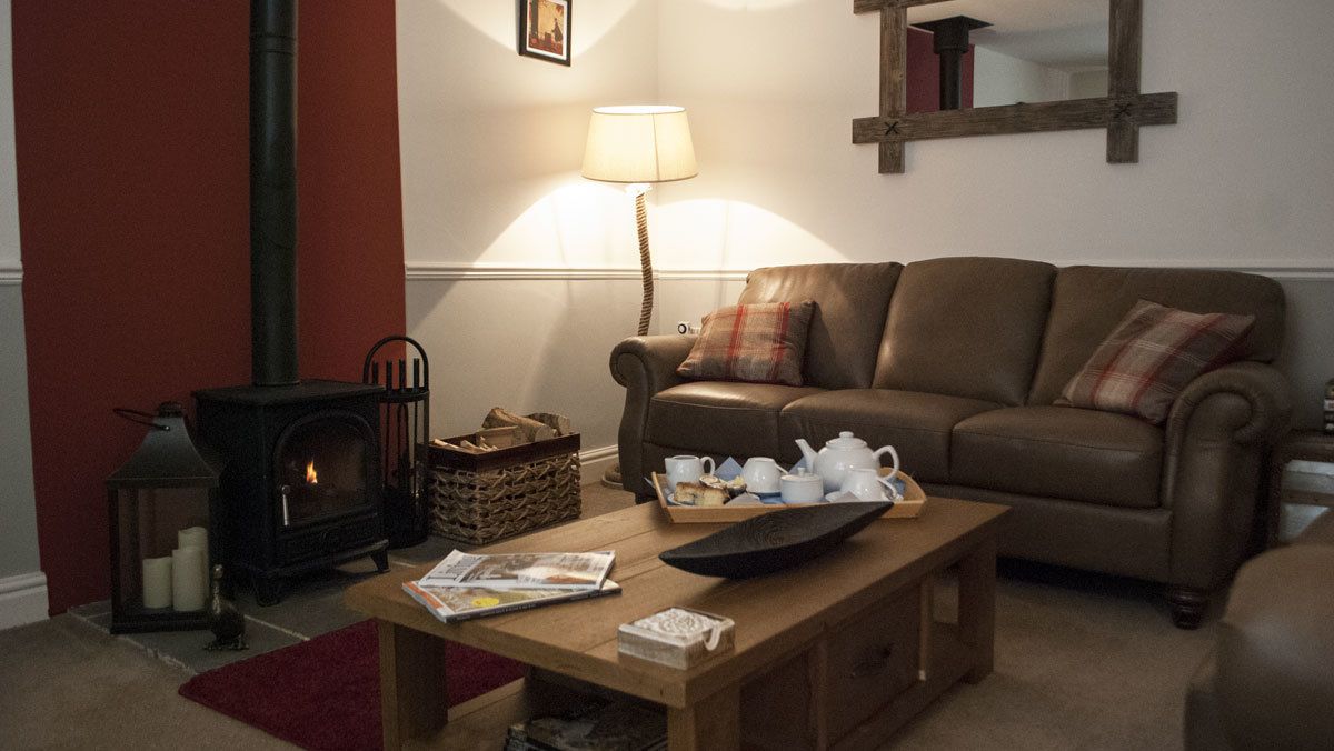 No. 2 The Bar | Living area | Flat-screen TV, fireplace