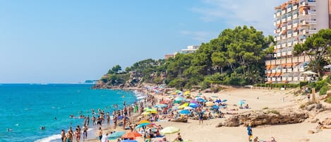 Vlak bij het strand