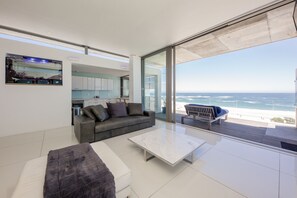 Classic Apartment, 1 Bedroom, Sea View | Living area | Flat-screen TV - 15 Views Penthouse - One Bedroom Apartment, Sleeps 2 (Cape Town)