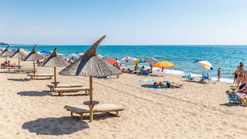 Vlak bij het strand
