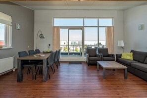 TV, DVD player - This detached island house has the living room on the first floor with spacious roof terrace and sta (OUDE-TONGE)