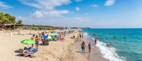 Vlak bij het strand