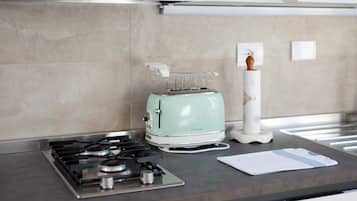 Appartamento, 1 camera da letto | Cucina privata | Frigorifero con congelatore, microonde, forno, piano cottura