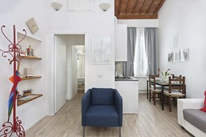 Apartment, 1 Bedroom | Living area | TV