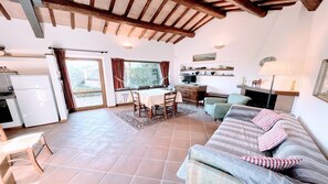 TV, DVD player, table football, ping pong