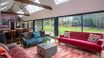 TV, fireplace, DVD player