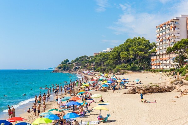 Vlak bij het strand