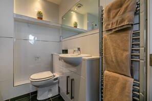 Hair dryer, towels