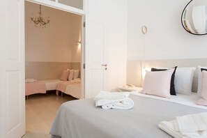 4 slaapkamers, een strijkplank/strijkijzer, wifi, beddengoed