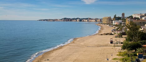Sun-loungers, beach towels