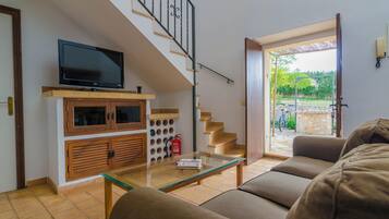 TV, fireplace, ping pong