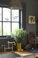 Microwave, oven, stovetop, electric kettle