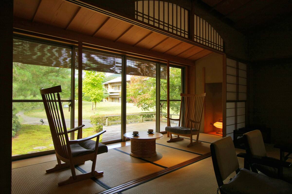 传统客房, 副楼 (Japanese Style, Open-air Bath) | 迷你吧、客房内保险箱