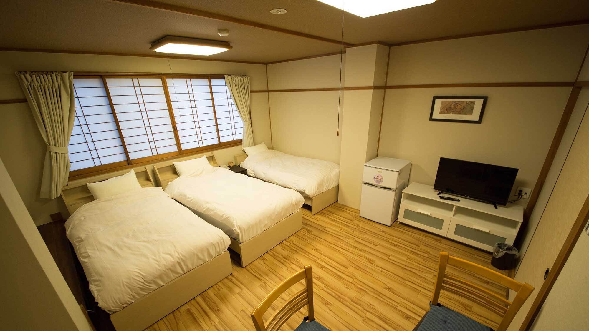 Desk, free WiFi, bed sheets