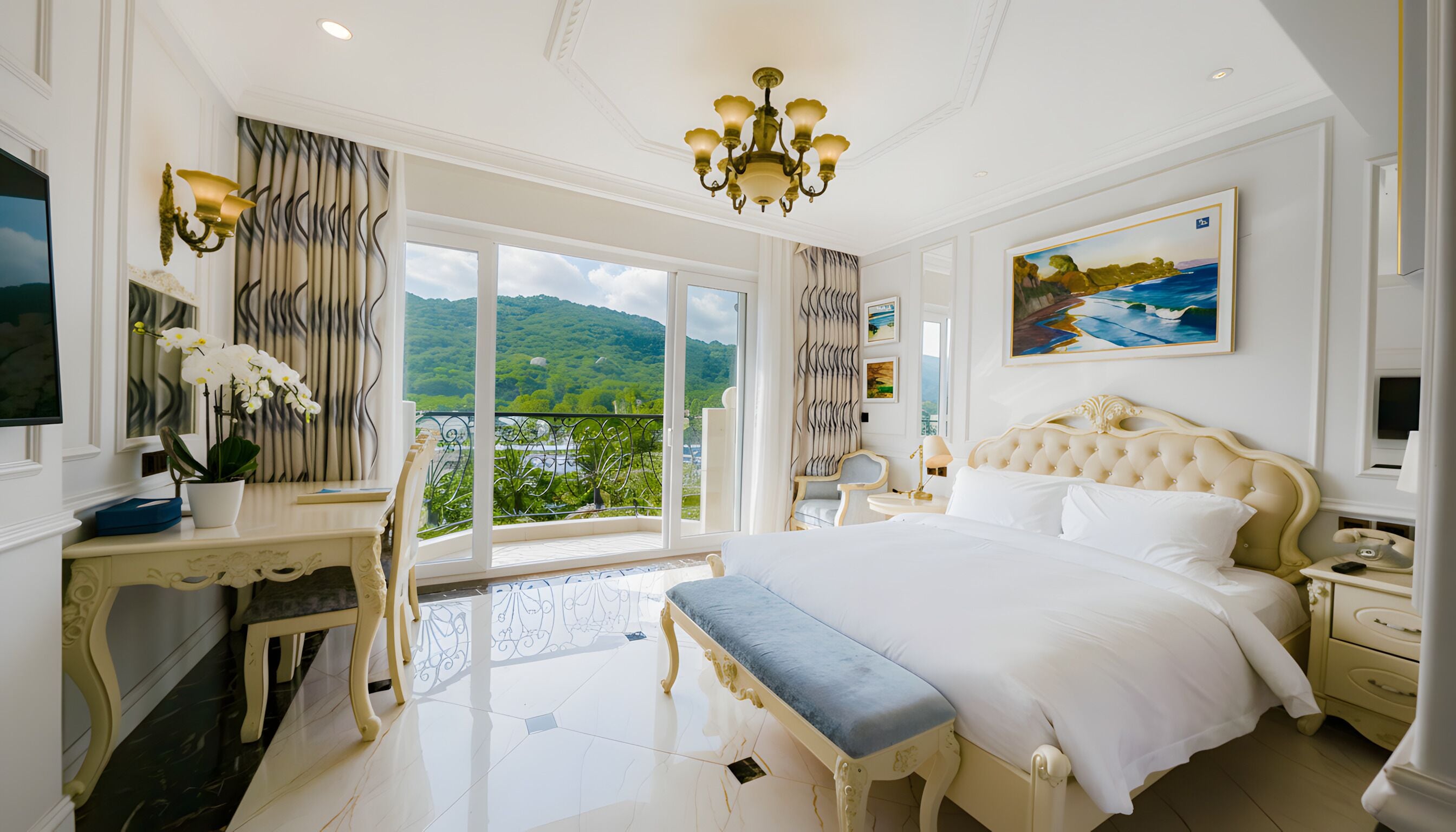 Premium Deluxe Double Garden View | Minibar, in-room safe, desk, blackout drapes