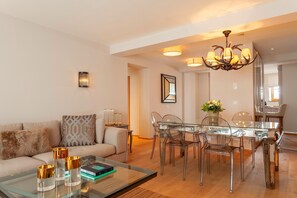 Apartment, 2 Bedrooms | Living room | TV, pay movies