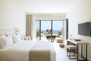 Double Grace Suite Seafront (Grace Rooms & Suites) | Sábanas de algodón egipcio y ropa de cama de alta calidad