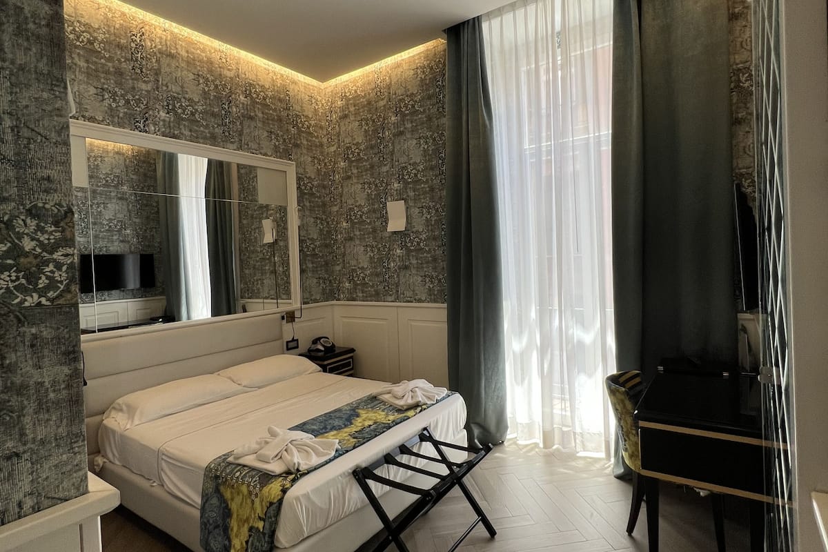 Deluxe Double Room, Balcony, City View | 1 bedroom, premium bedding, down comforters, minibar