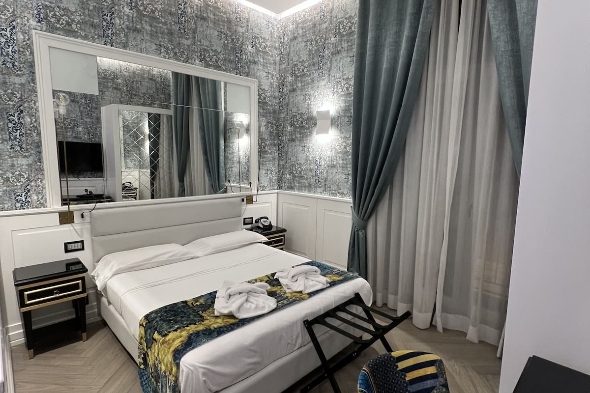 Deluxe Double Room, City View | 1 bedroom, premium bedding, down comforters, minibar