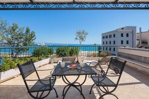 Studio, Terrace, Sea View (Augustea) | Terrace/patio - Riva and Diocletian Apartments (Split)