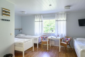 Standard Room | Desk, blackout curtains, iron/ironing board, travel cot