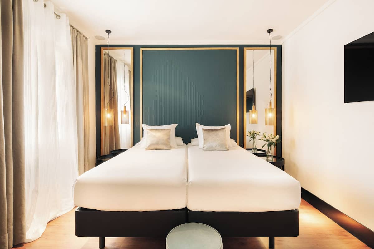 1 chambre, couette en duvet d'oie, matelas mémoire de forme