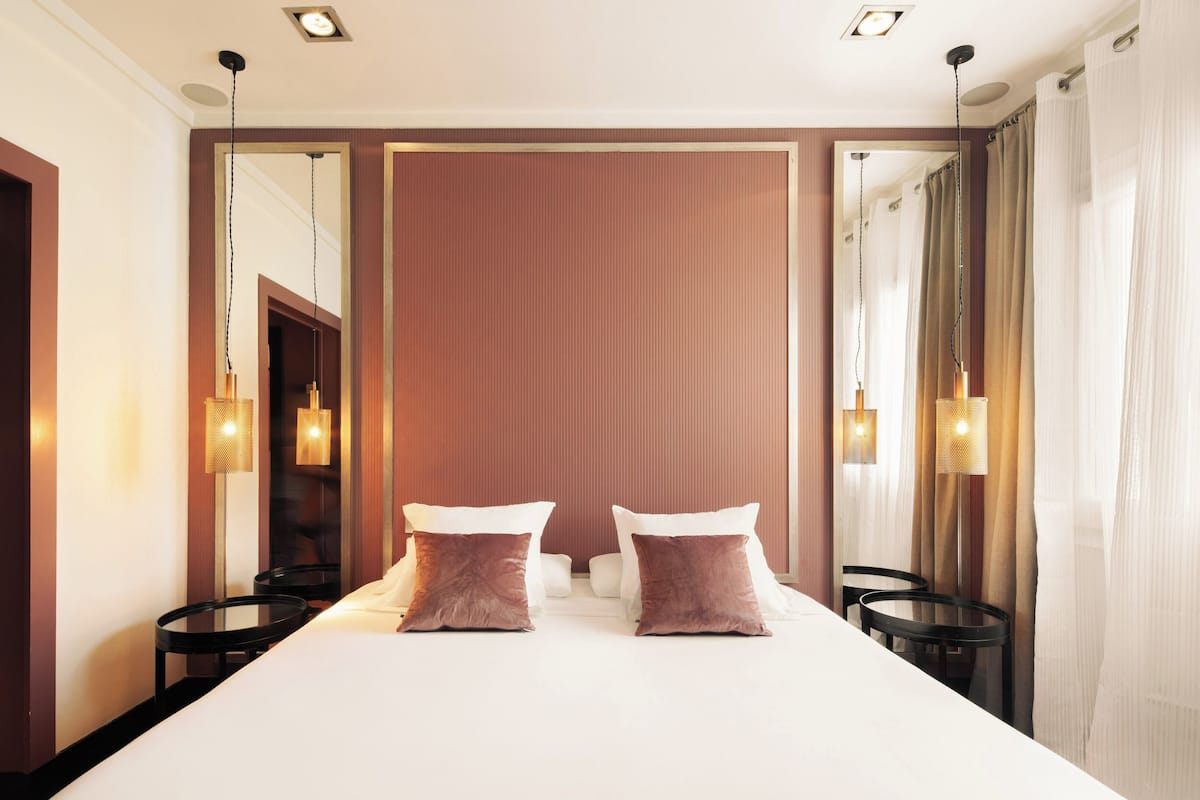 1 chambre, couette en duvet d'oie, matelas mémoire de forme