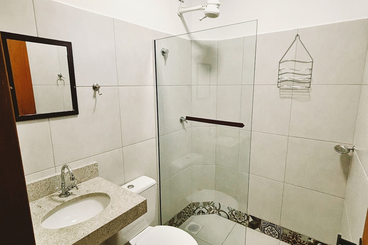 comfort double or twin room | bathroom | shower, free toiletries, towels, soap