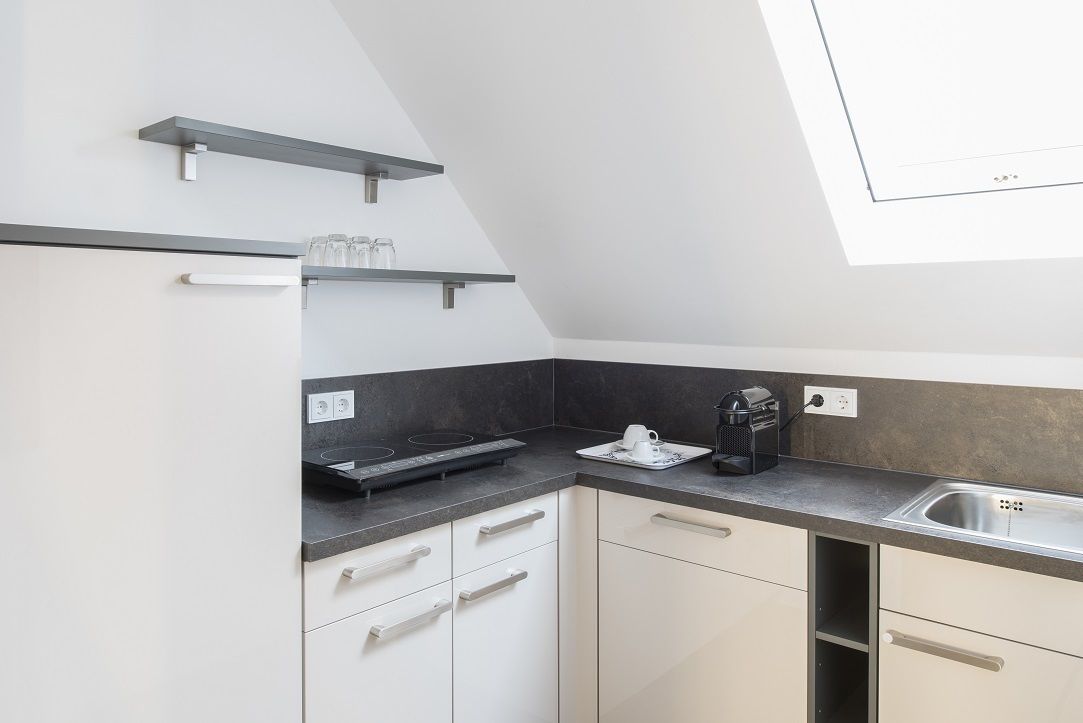 suite, 1 king bed with sofa bed, kitchenette | private kitchenette | espresso maker, coffee/tea maker, electric kettle