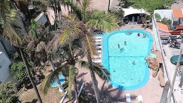 Standard Room, 2 Double Beds, Lagoon View | Terrace/patio