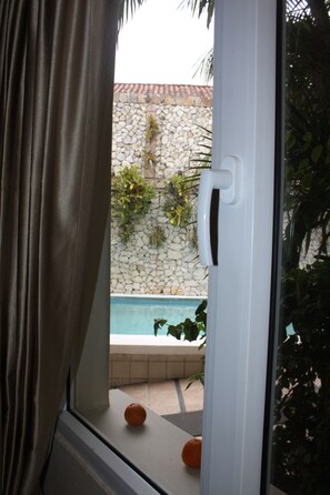 Uitzicht vanuit de kamer