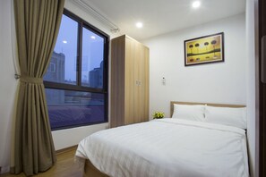 Deluxe Street view, 2 Bedrooms | Desk, blackout drapes, soundproofing, free WiFi