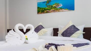 Minibar, in-room safe, desk, blackout curtains